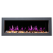 Litedeer Latitude II 58" Wall Mounted Electric Fireplace with App - ZEF58V,Black - Litedeer Homes