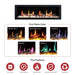 Litedeer Latitude II 58" Wall Mounted Electric Fireplace with App - ZEF58V,Black - Litedeer Homes