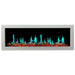Litedeer Homes Gloria II 58-in Smart Control Electric Fireplace with App WiFi Enabled  - Model:  ZEF58VCW, 58 inch White Fireplace - Litedeer Homes