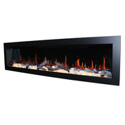 Litedeer Latitude II 68" Smart Wall Mounted Electric Fireplace with App - ZEF68X,Black - Litedeer Homes