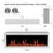 Litedeer Latitude 68" Smart Recess Wall Mounted Electric Fireplace - ZEF68XA - Litedeer Homes