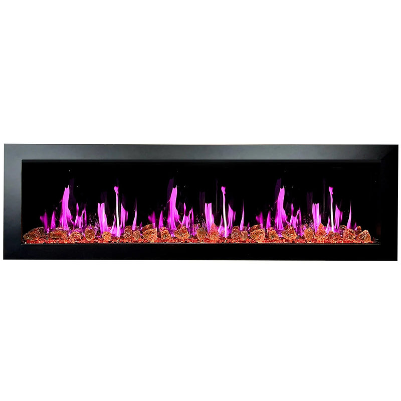 Litedeer Latitude 68" Smart Recess Wall Mounted Electric Fireplace - ZEF68XA - Litedeer Homes
