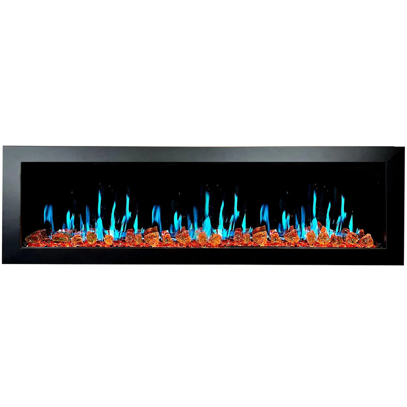 Litedeer Latitude 68" Smart Recess Wall Mounted Electric Fireplace - ZEF68XA - Litedeer Homes