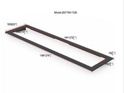 Litedeer Homes Latitude II 78" Fireplace Insert Trim Frame (Black) - Litedeer Homes