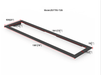 Litedeer Homes Latitude II 78" Fireplace Insert Trim Frame (Black) - Litedeer Homes