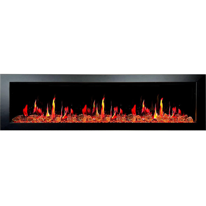 Litedeer Latitude II 78 inch Wifi Smart Electric Fireplace with crackling - ZEF78VA - Litedeer Homes