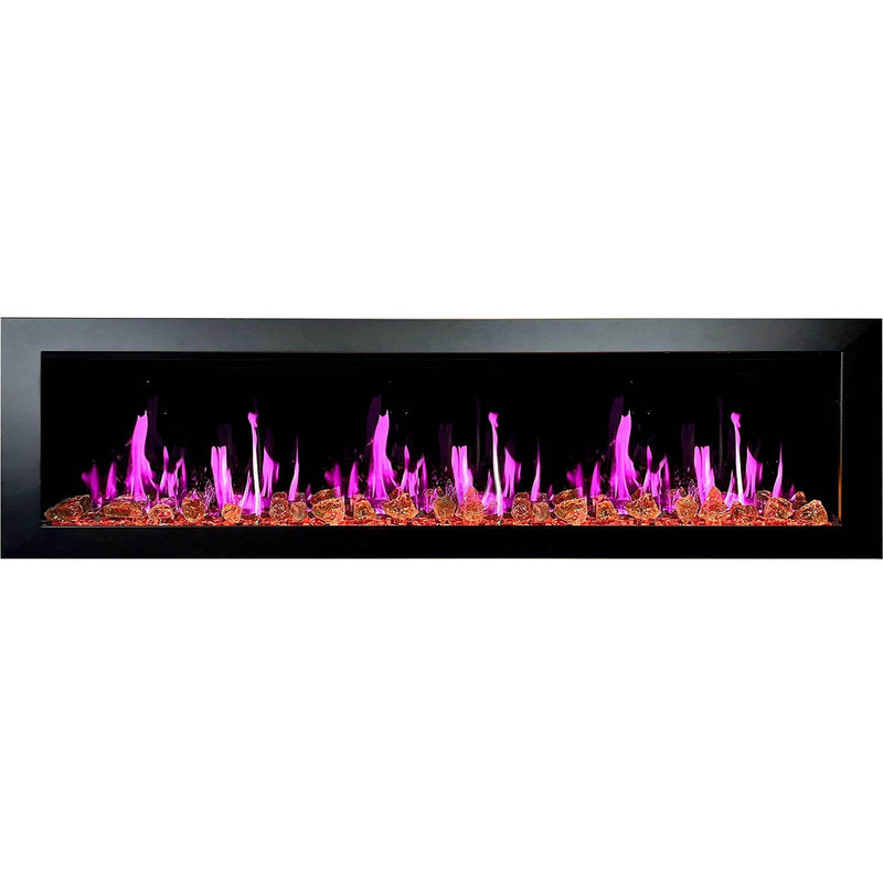 2025 New Litedeer Homes Latitude II 78 inch Wifi Smart Electric Fireplace with crackling - ZEF78VA - Litedeer Homes