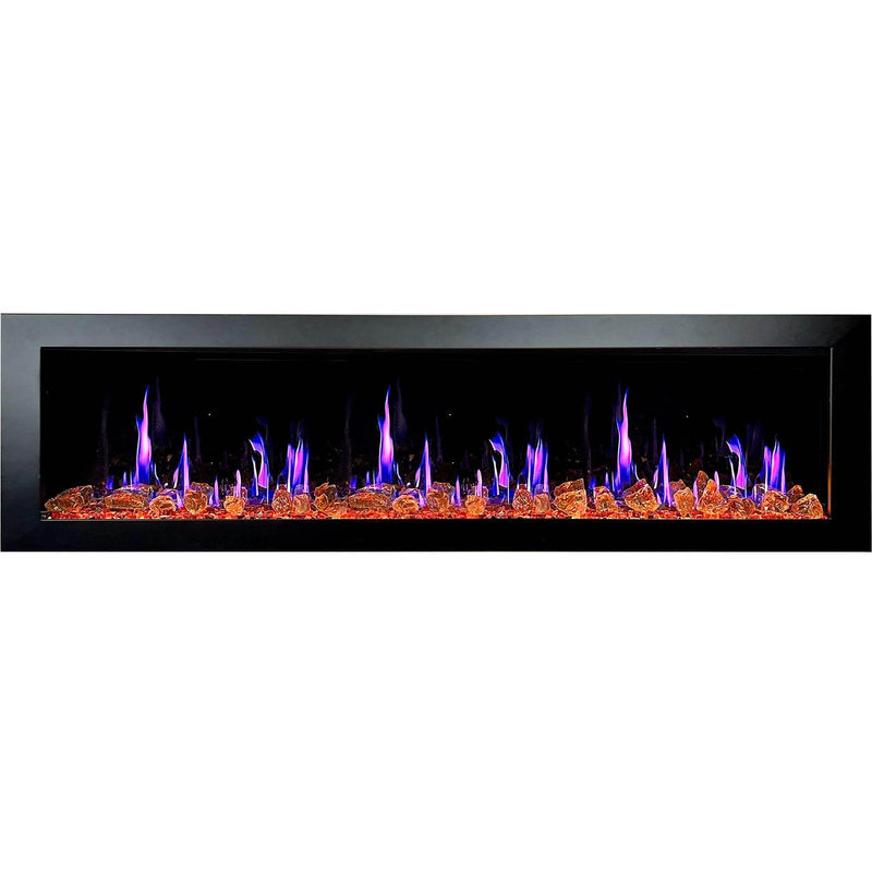 2025 New Litedeer Homes Latitude II 78 inch Wifi Smart Electric Fireplace with crackling - ZEF78VA - Litedeer Homes