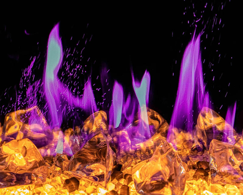 Litedeer Mercury 5 color crystal decor media for 55 inch Smart Electric Fireplace - Litedeer Homes
