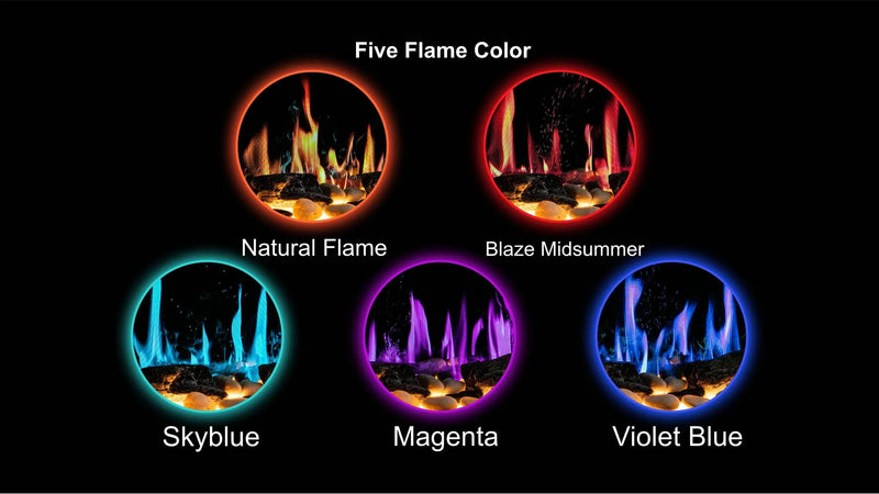 2025 New LiteStar 30-inch Wall Mounted Smart Electric Fireplace Insert with Crackling Sounds, Multi-Flame Style, Fireplace App Driftwood Log & River Rock (ZEF38VC-30) - Litedeer Homes