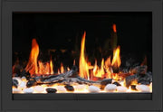 LiteStar 33 inch Wifi Smart Electric Fireplace Insert with App Crackling Sounds - ZEF38VC33, Black - Litedeer Homes