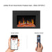 Litedeer LiteStar 38-in Electric Fireplace Insert Wifi Enabled - ZEF38VC, Black - Litedeer Homes