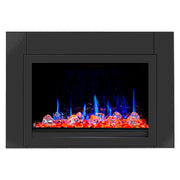 LiteStar 38" Smart Electric Fireplace Insert with App Reflective Amber Glass - ZEF38VC-A - Litedeer Homes