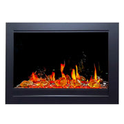LiteStar 38" Smart Electric Fireplace Insert with App Reflective Amber Glass - ZEF38VC-A - Litedeer Homes